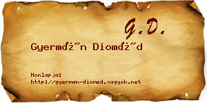 Gyermán Dioméd névjegykártya